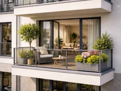 Eleganter Balkon Sondereigentumsverwaltug Hausverwaltung Diepholz